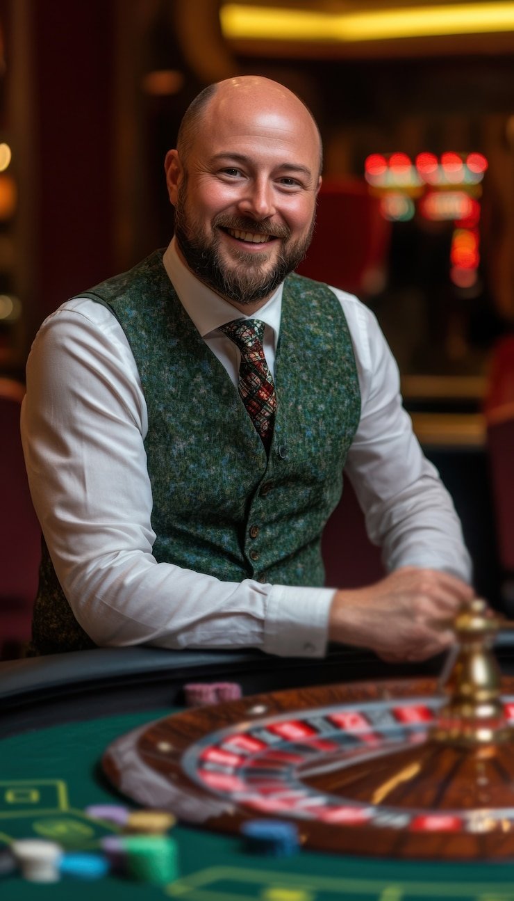 Dealer Casino Hold'em pajak88 dalam studio profesional