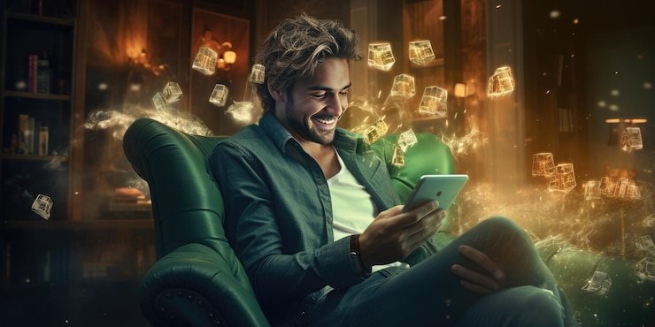 Antarmuka meja Casino Hold'em dengan tombol kontrol pemain