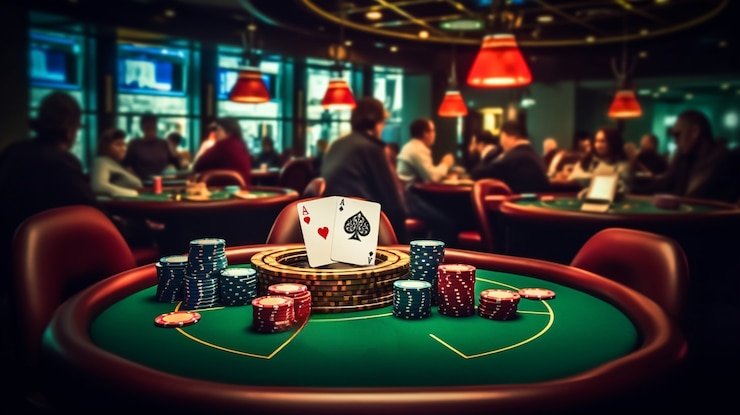 Kartu komunal dan informasi tangan dalam permainan Casino Hold'em